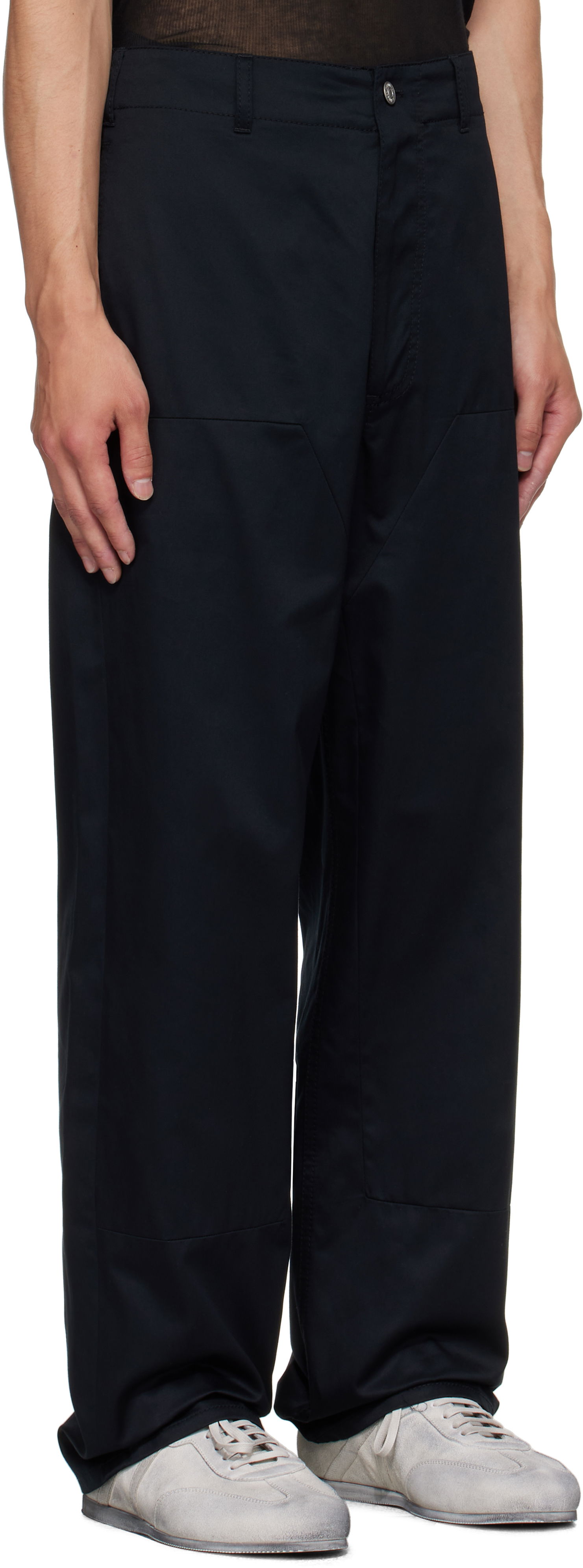 Nohavice Maison Margiela MM6 Maison Margiela Cotton Trousers Čierna | SH0KA0046 M35368, 1