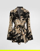 Rose-print Silk Vanity Shirt