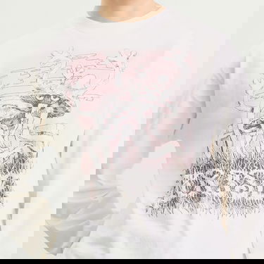 Tričko Aries Faded Shroom Awakening Long Sleeve T-Shirt, Size Large Biela | AR60024-WHT, 5