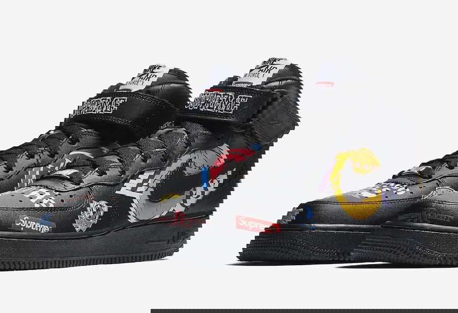 Tenisky a topánky Nike Supreme x NBA x Air Force 1 Mid 07 Čierna | AQ8017-001, 1