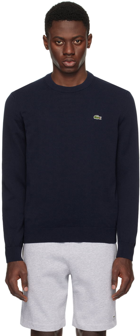 Sveter Lacoste Navy Crewneck Sweater Navy | AH1985_166