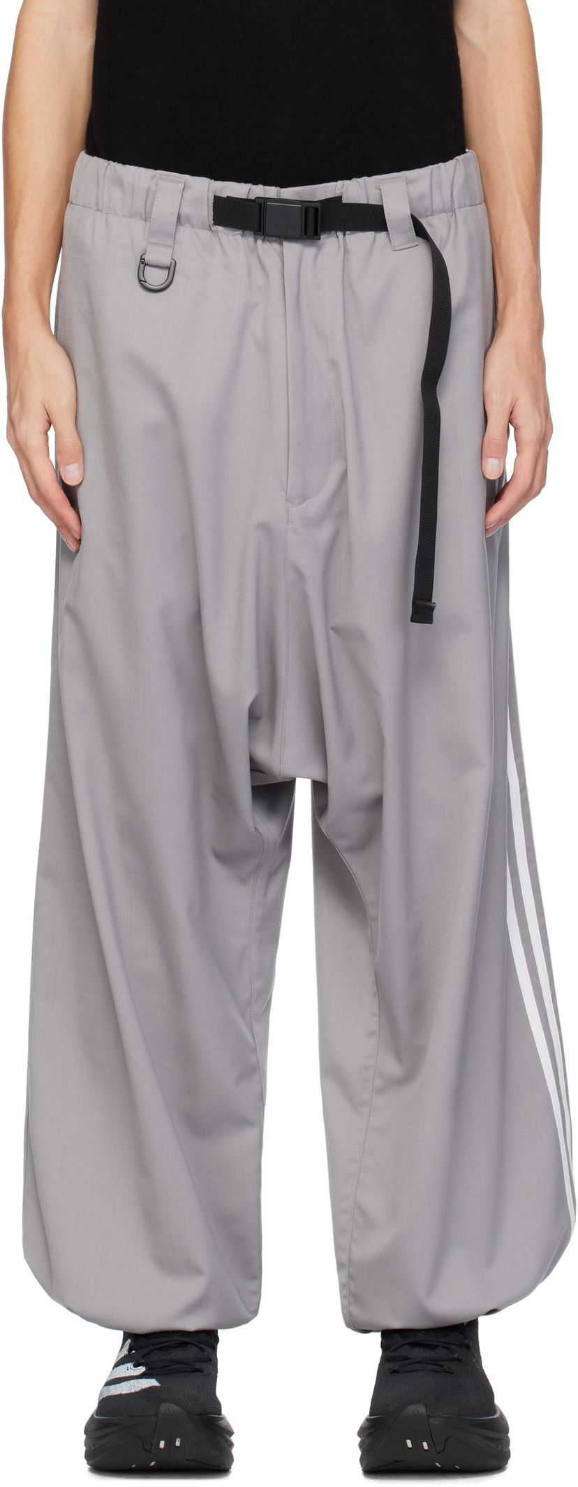 Nohavice Y-3 Wool Trousers Šedá | JE3453