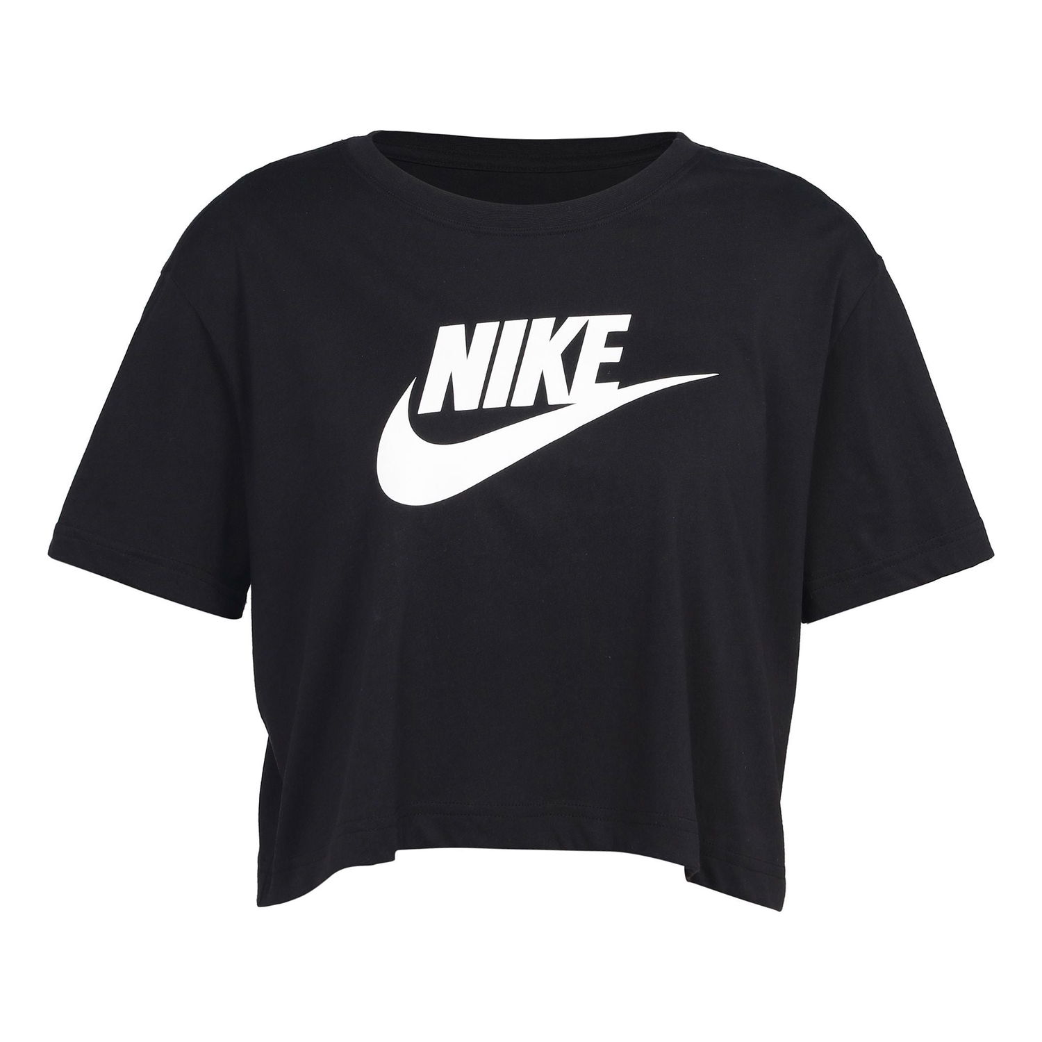 Crop Top Nike Sportswear Essential Crew Neck Short Sleeve T-Shirt Čierna | BV6176-010, 0