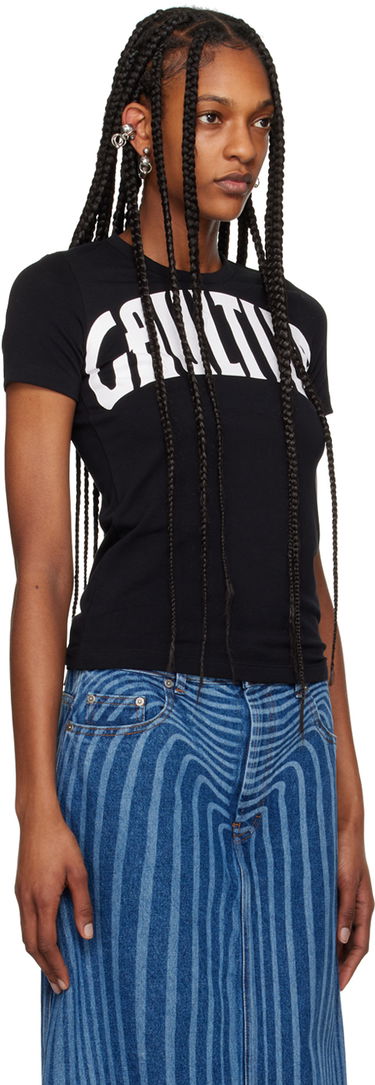 Tričko Jean Paul Gaultier Jean Paul Gaultier 'The Gaultier' T-Shirt Čierna | 24/25-F-TS071I-J056-0001, 1