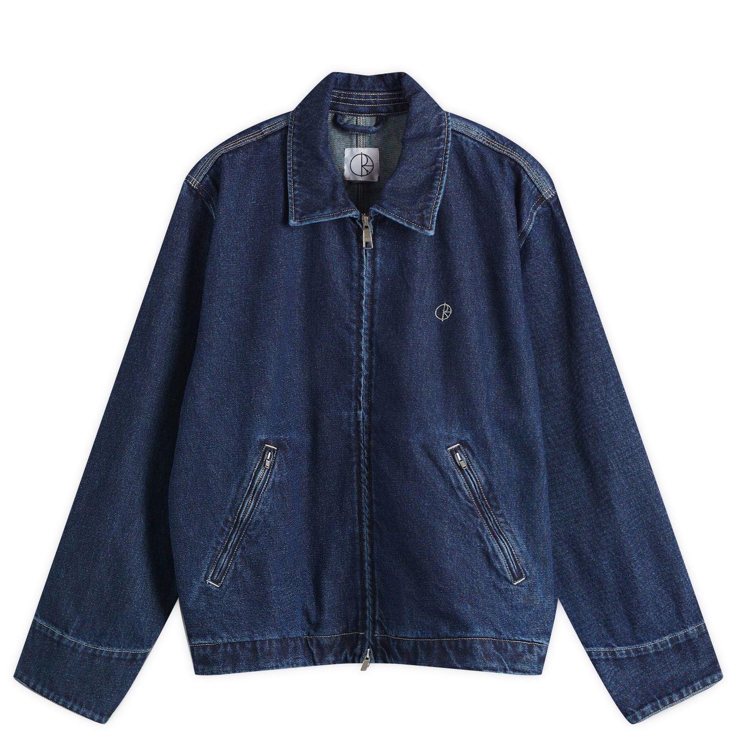 Bunda Polar Skate Co. Polar Skate Co. Cliff Denim Jacket, Size Large Modrá | PSC-SP25-4, 0
