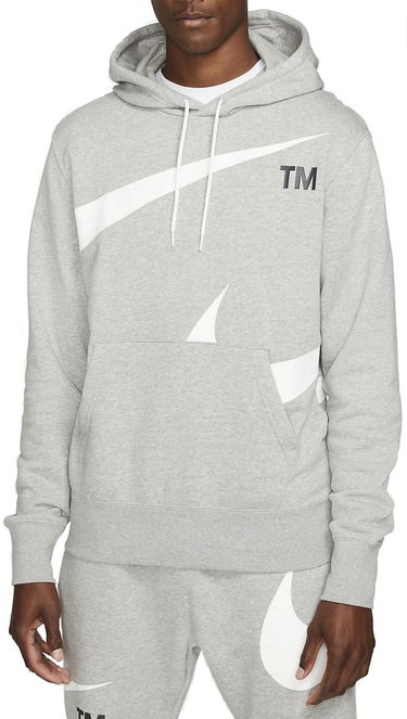 Mikina Nike Nike Sportswear Swoosh Hoodie Šedá | dd6011-063, 0
