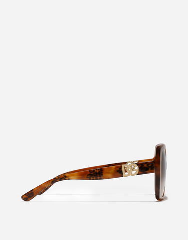 Slnečné okuliare Dolce & Gabbana Dg Allure Leopard Print Acetate Square Framed Gradient Lens Sunglasses Hnedá | VG4475VP0139V000, 2