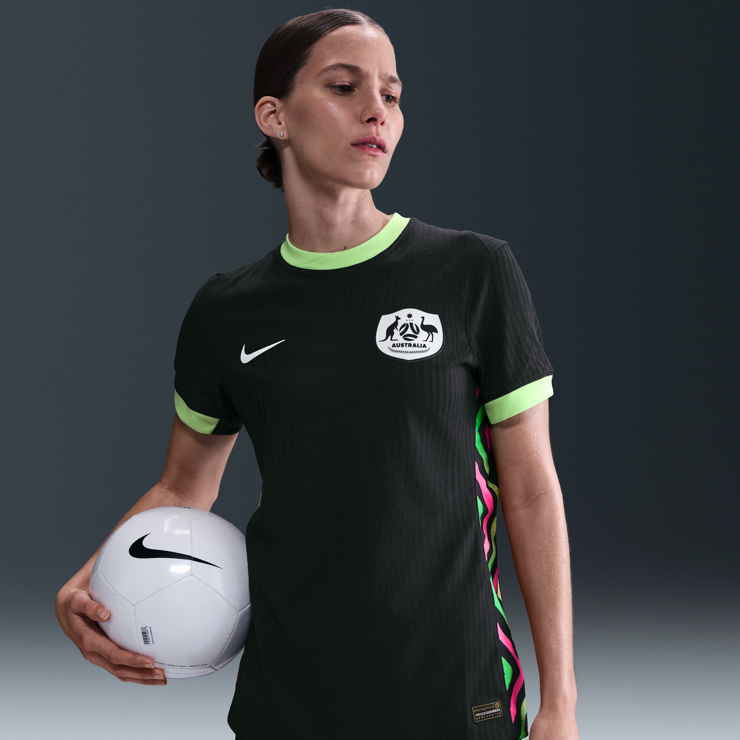 Dres Nike Australia 2025/26 Dri-FIT ADV Authentic Match Away Soccer Jersey Čierna | HQ1450-321, 0