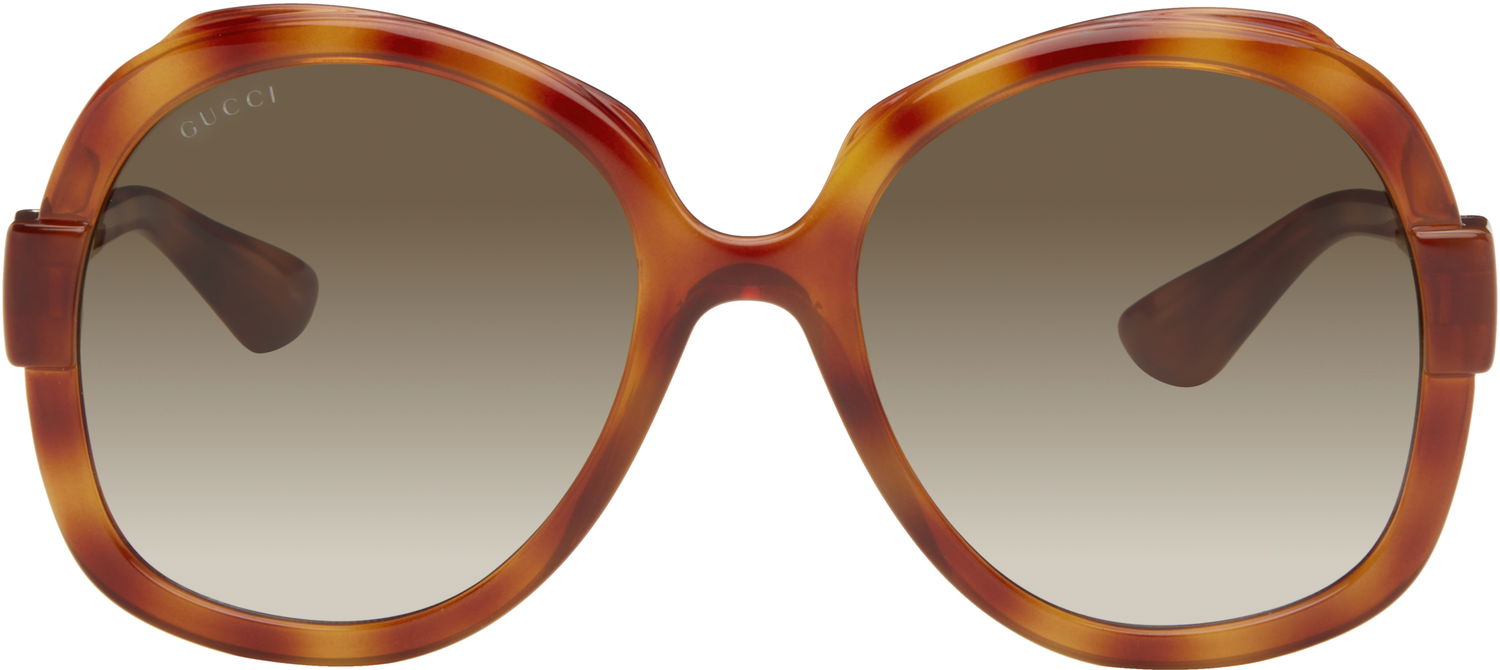 Slnečné okuliare Gucci Saint Tropez Oversized Sunglasses Hnedá | GG1432S-002, 0