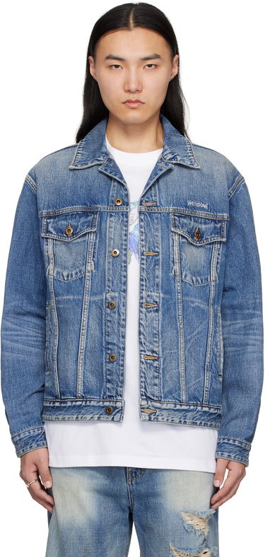 Bunda We11done We11done Washed Denim Jacket Modrá | WD-DJ0-25-313-U-BL, 0
