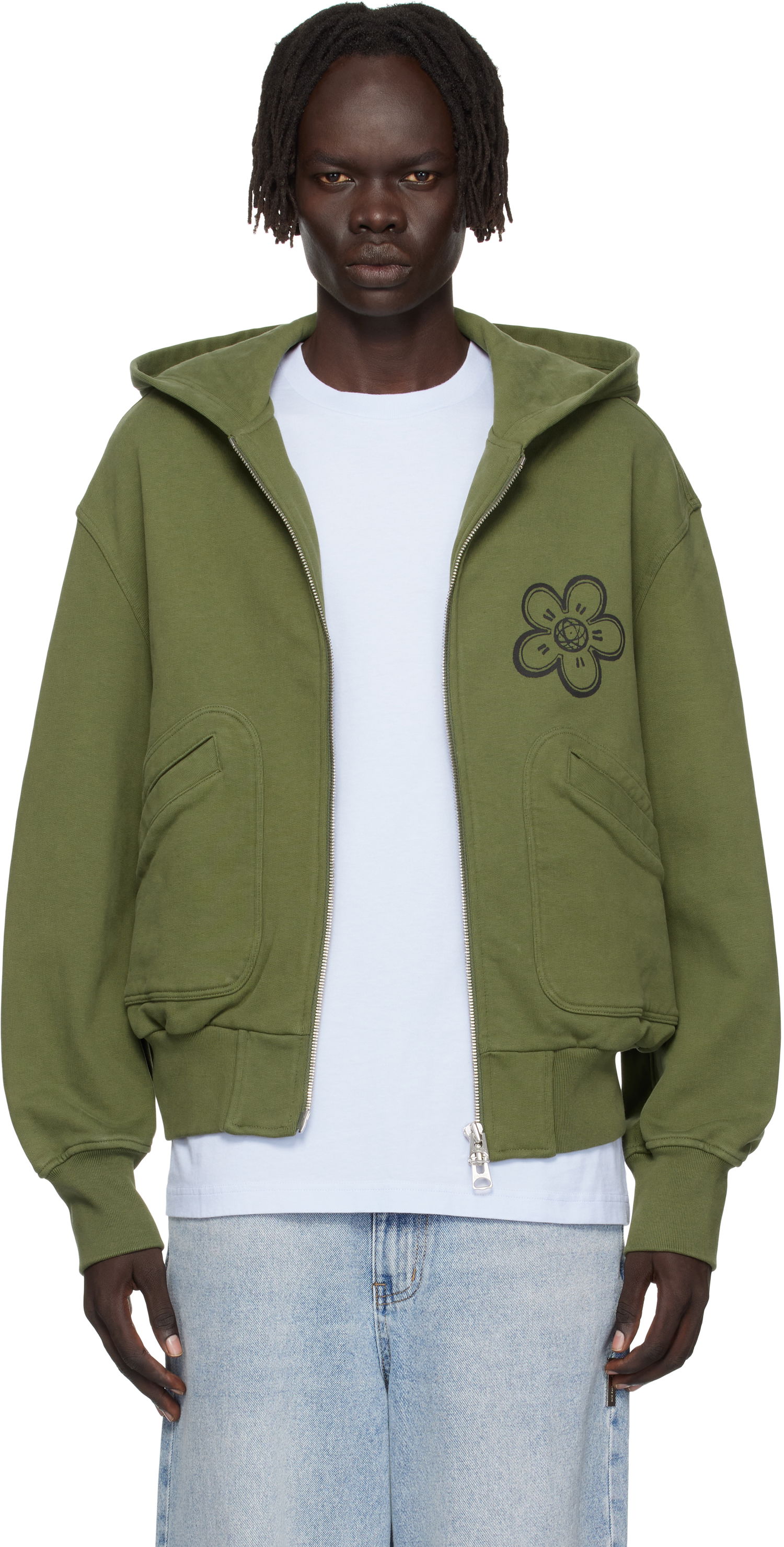 Mikina KENZO Kenzo Paris Futura 2000 Edition Boxy Full-Zip Hoodie Zelené | FF65HO5514MT, 0