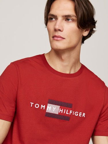 Tričko Tommy Hilfiger S/S T-Shirt Červená | MW0MW36455XNN, 2