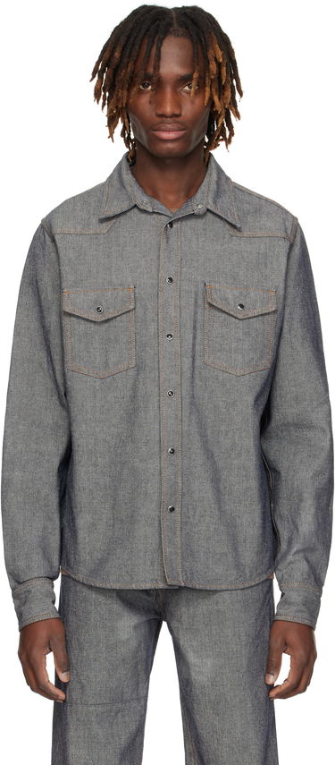 Košeľa Maison Margiela MM6 Maison Margiela Rinsed Denim Shirt Modrá | SH0DT0023 M30015, 0