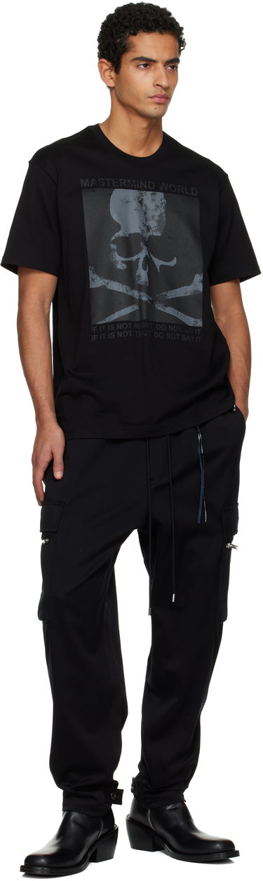 Tričko Mastermind WORLD MASTERMIND WORLD Skull and Crossbones Quote SS T-shirt Čierna | MW25S15-TS057-011, 3