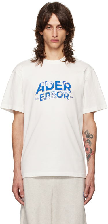 Tričko ADER ERROR Flocked Logo T-Shirt Biela | BN25FYTS0101OW, 0