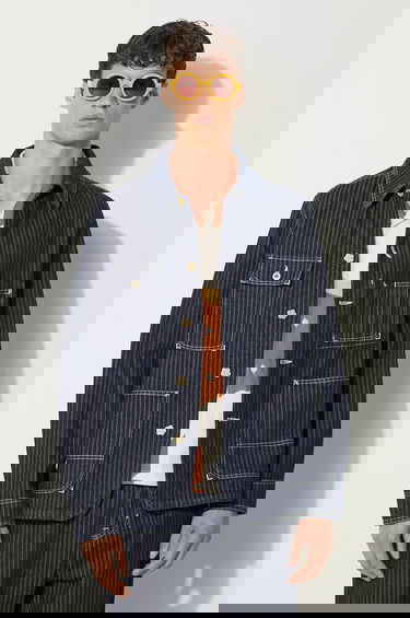 Bunda KENZO Ticking Stripe Relaxed Chore Čierna | FE65DV1126F1-DM, 2