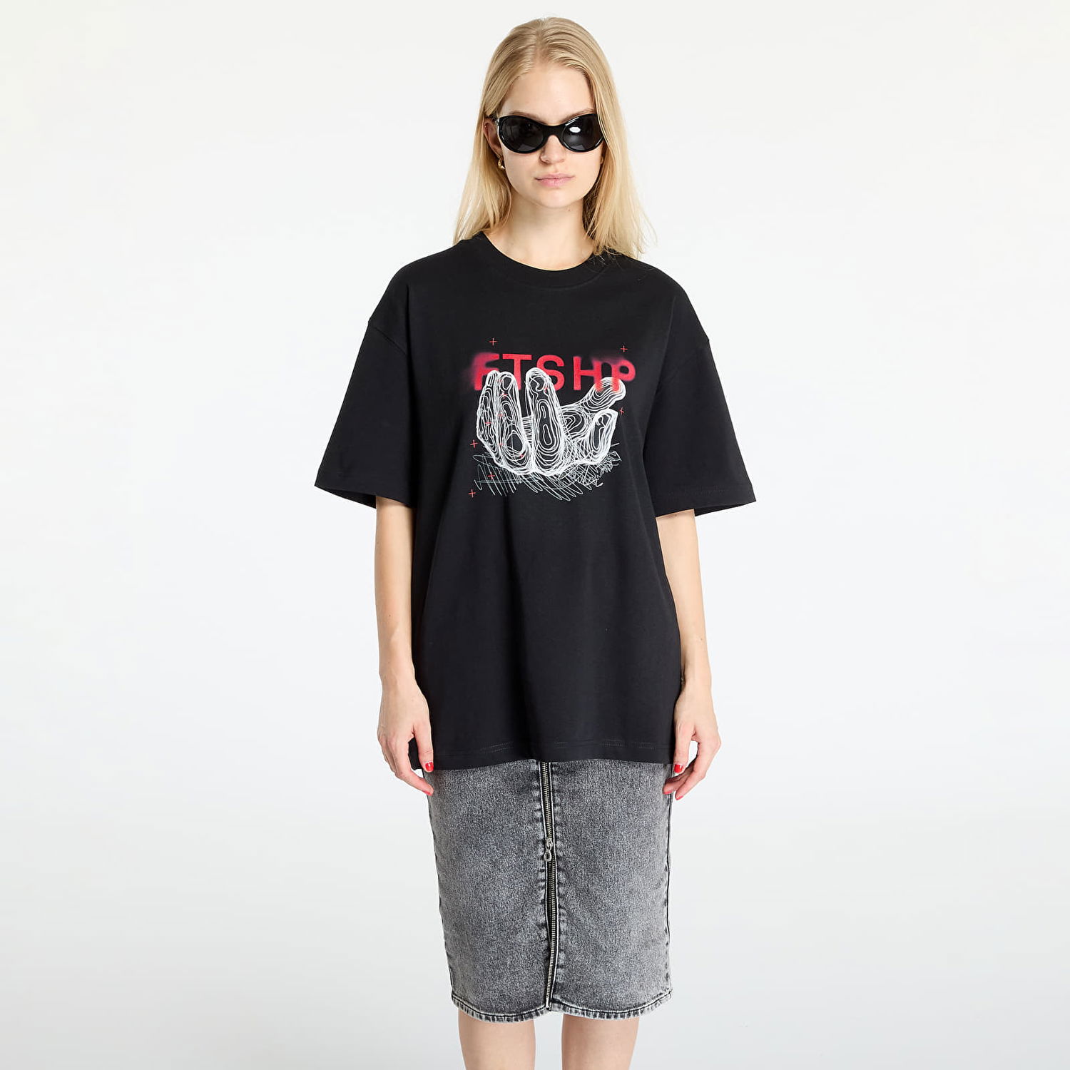 Tričko Footshop FTSHP Handful T-Shirt UNISEX Black XS Čierna | FTSHP_423, 1
