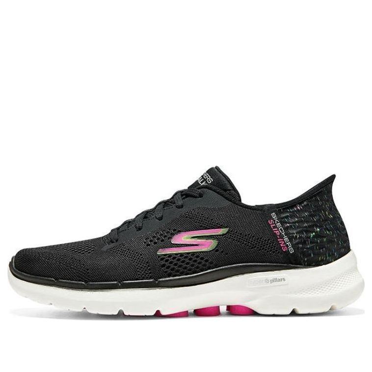 Tenisky a topánky Skechers Go Walk 6 Slip In Čierna | 124627-BKMT, 0