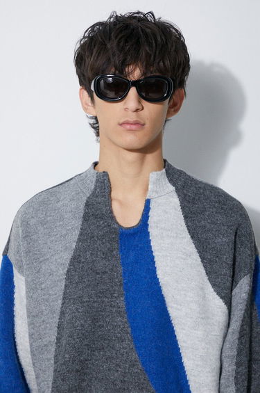Sveter ADER ERROR Batia Knit Mock Neck Sweater Šedá | BMADFWKT0301, 4