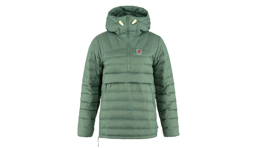 Prešívaná bunda FJÄLLRÄVEN Pack Down Anorak Insulated Jacket Zelené | F86376-614