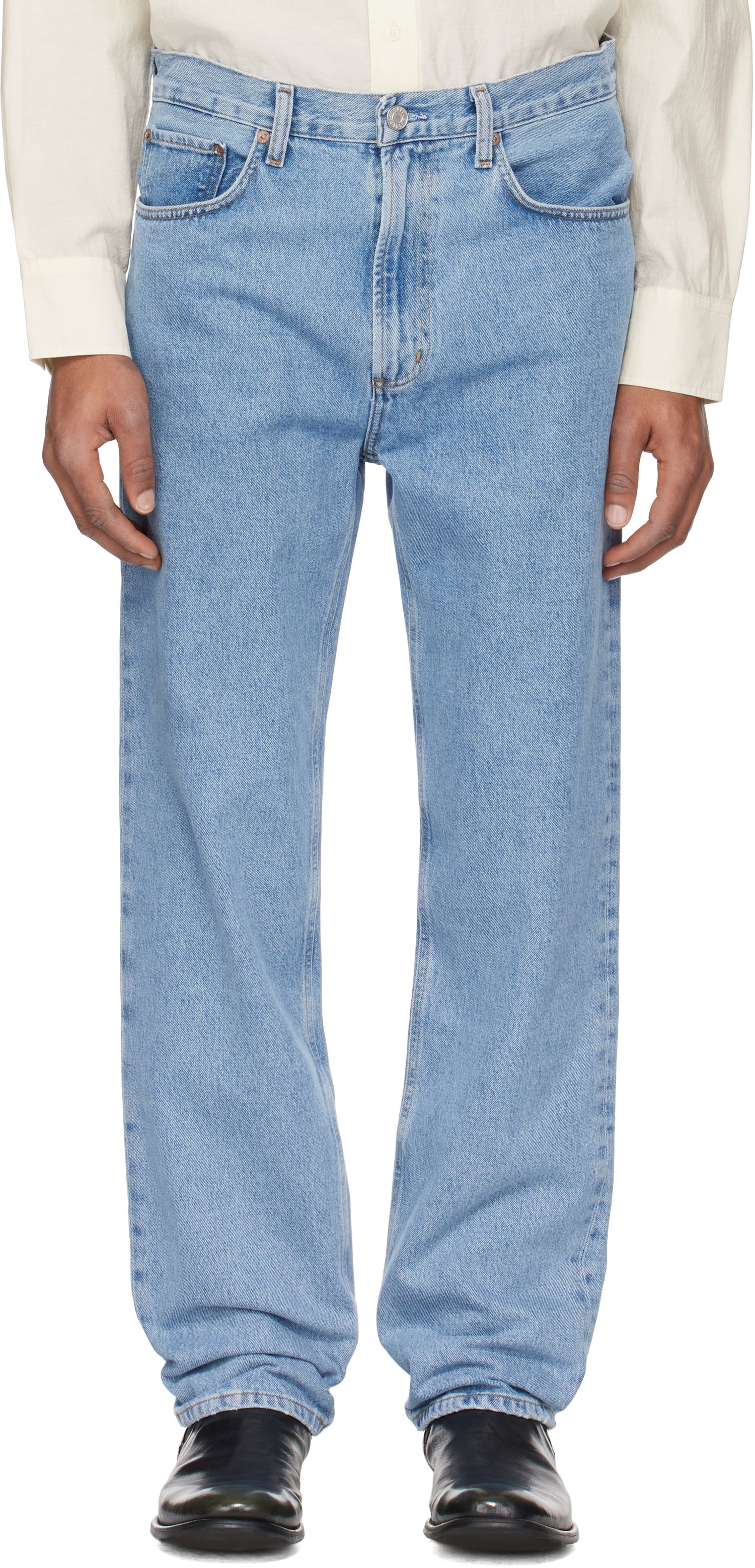Džínsy AGOLDE AGOLDE Waldon Loose Fit Jeans Modrá | A673-1206, 0