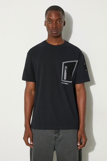Tričko A-COLD-WALL* Technical Polygon T-Shirt With Print Čierna | ACWMTS089., 0