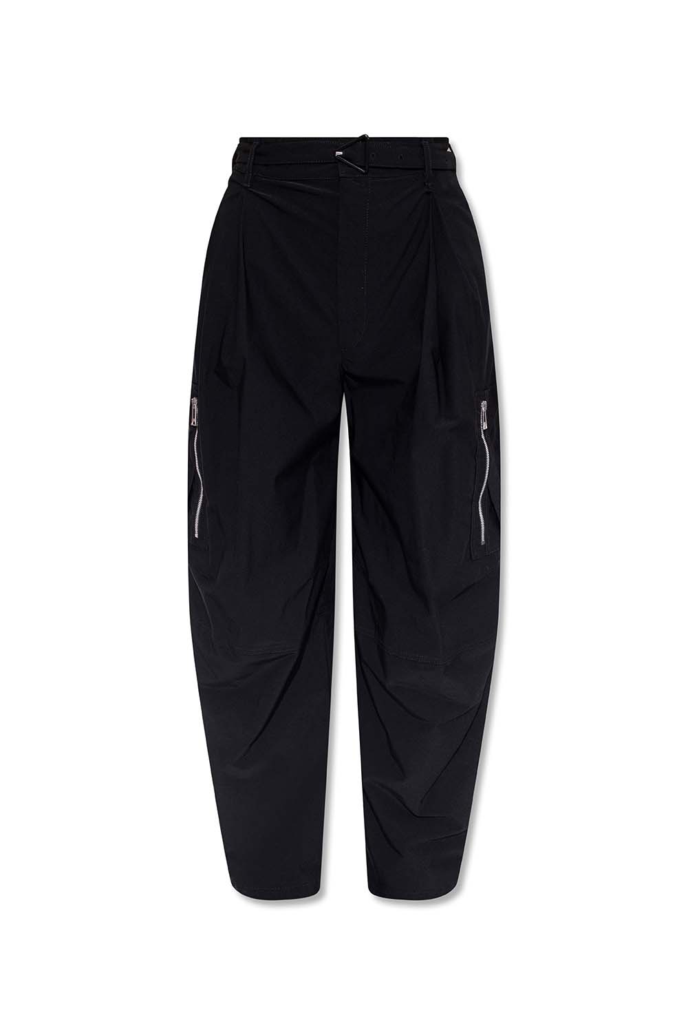 Cargo nohavice Bottega Veneta Belted Cargo Trousers Čierna | 679546V19S01000, 0