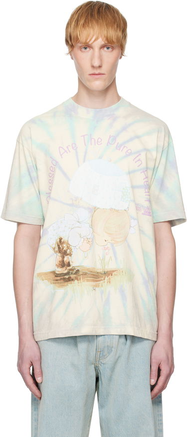 Tričko Online Ceramics Online Ceramics Precious Moments 'Blessed Are The Pure In Heart' Tie-Dye T-Shirt Žltá | Blessed Tie-Dye SS Tee, 0