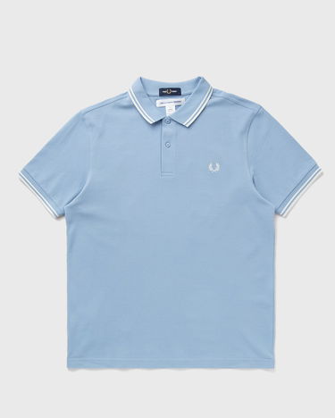 Polo tričko Comme des Garçons Fred Perry Knit Polo Shirt Modrá | FO-T502-S25-1, 0
