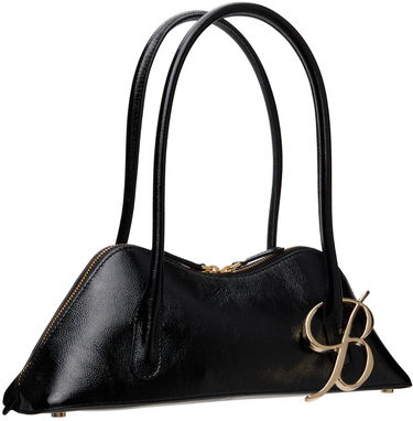 Tote bag Blumarine Black Leather Top Handle Bag With Logo Accent Čierna | A4HHW055A, 1