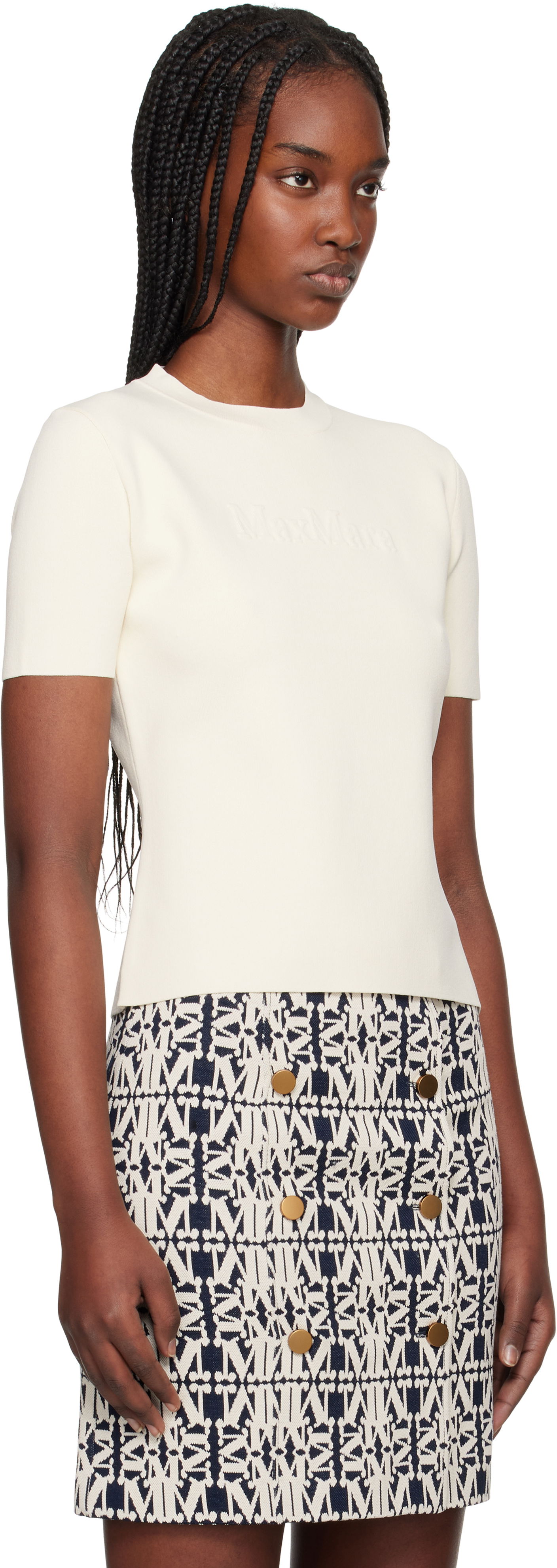 Sveter Max Mara Max Mara Segale Knit Sweater Biela | 2511361078600, 1