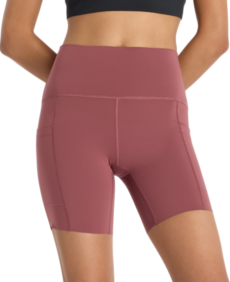Šortky New Balance New Balance Sleek Pocket High Rise Short 6" Vínová | ws51271-wad, 0