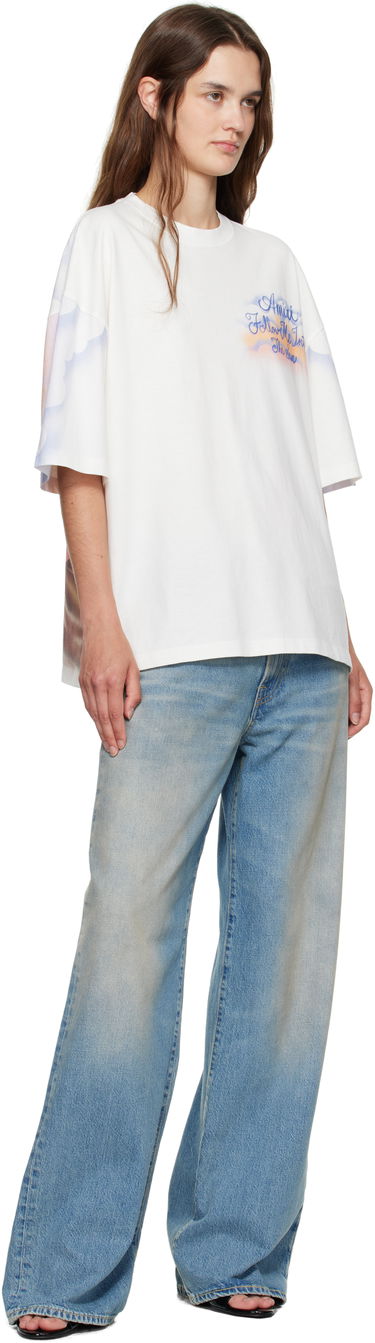 Tričko AMIRI AMIRI 'Follow Me' Oversized T-Shirt Biela | AWJYTE1070, 3