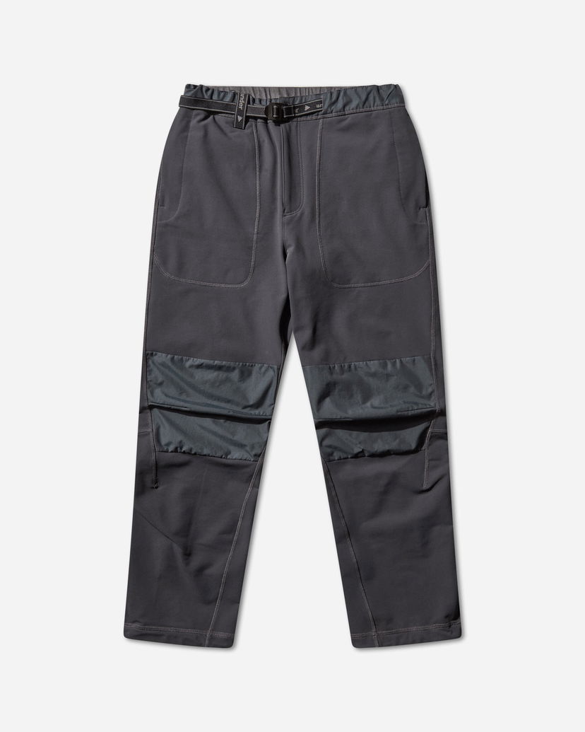 Nohavice and wander Stretch Shell Pants with Integrated Webbing Belt and Knee Panels Šedá | 5745222006 023