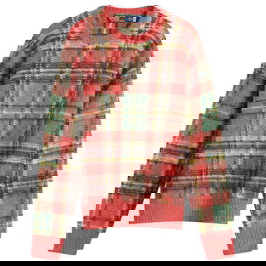 Sveter Polo by Ralph Lauren Ralph Lauren Mohair Check Knit Jumper, Size Large Červená | 710978083001-Red, 1