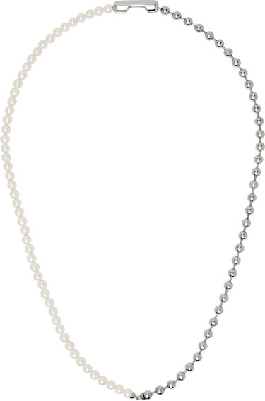 Náhrdelník Ambush AMBUSH Pearl Ball Chain Necklace Metalická | 12115256, 0