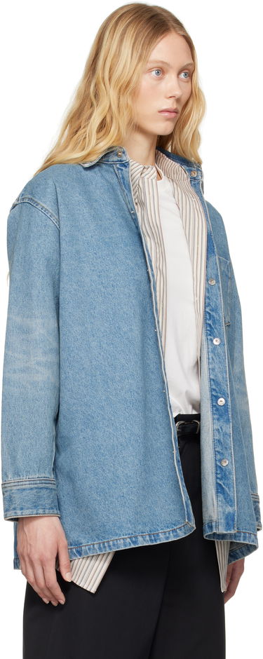 Košeľa AMI AMI Paris Ami de Coeur Denim Overshirt Modrá | FJK273.DE0046, 1