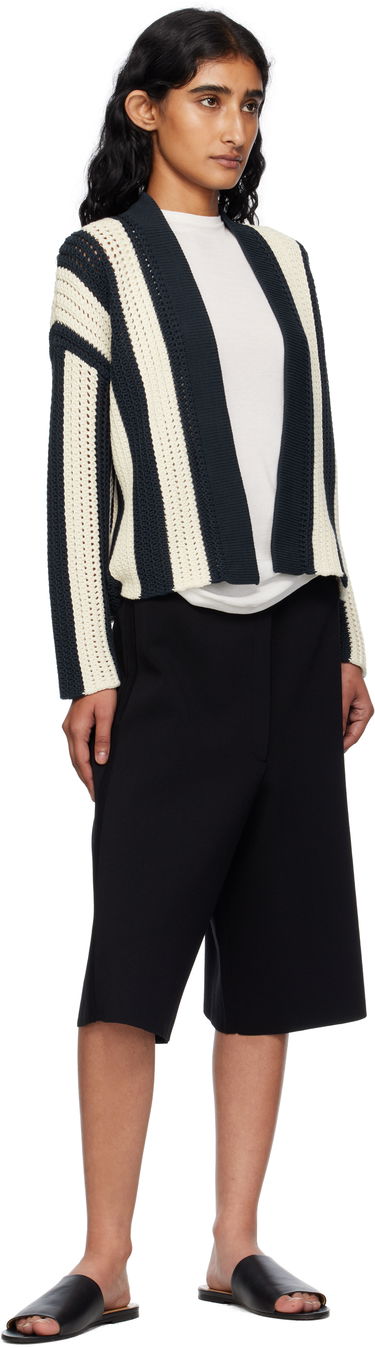 Sveter Max Mara Weekend Max Mara Striped Open Cardigan Navy | 2515341012600, 3