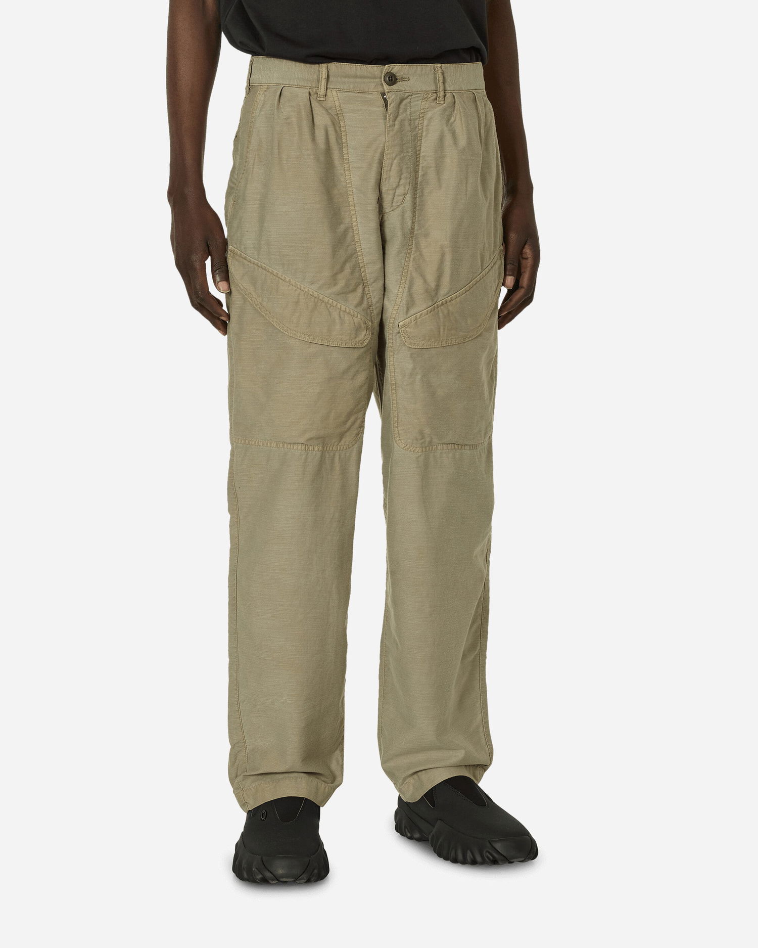Nohavice Cav Empt Forward Cargo Pocket Pants Khaki Zelené | CES25PT14 KHKI, 0