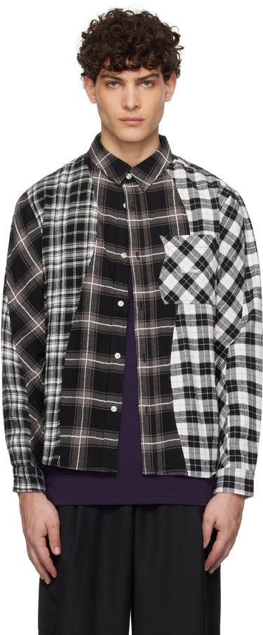 Košeľa Dime Triple Plaid Shirt Čierna | DIMEHO249BLK, 4