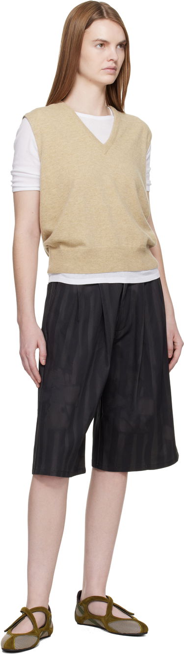 Šortky Collina Strada Pleated Striped Wide-Leg Knee-Length Catchfly Shorts Čierna | XX6055, 3