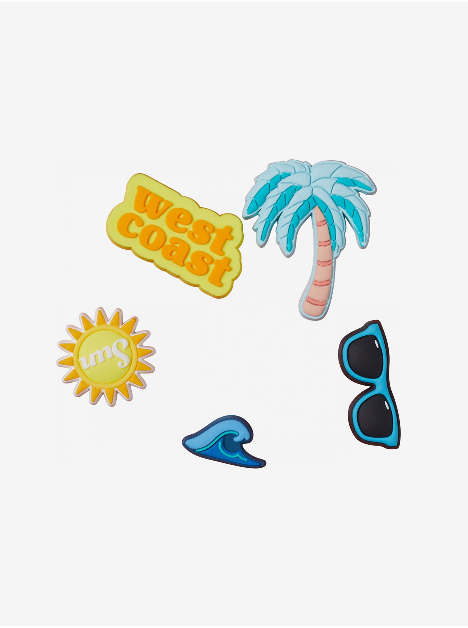 Starostlivosť o obuv Crocs Five-Piece West Coast Shoe Charms Rôznofarebný | SS2210009530, 0