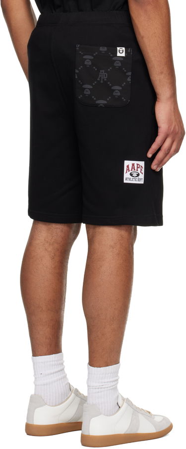 Šortky AAPE by A Bathing Ape 'AAPENOW' Moonface Logo Sweat Shorts Čierna | AAPSPMC601XXOBKX, 2
