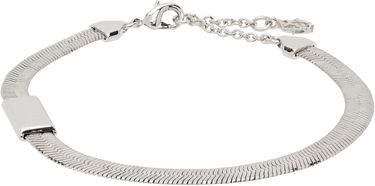 Náramok Burberry Engraved Check Snake Chain Bracelet Metalická | 8122526, 0