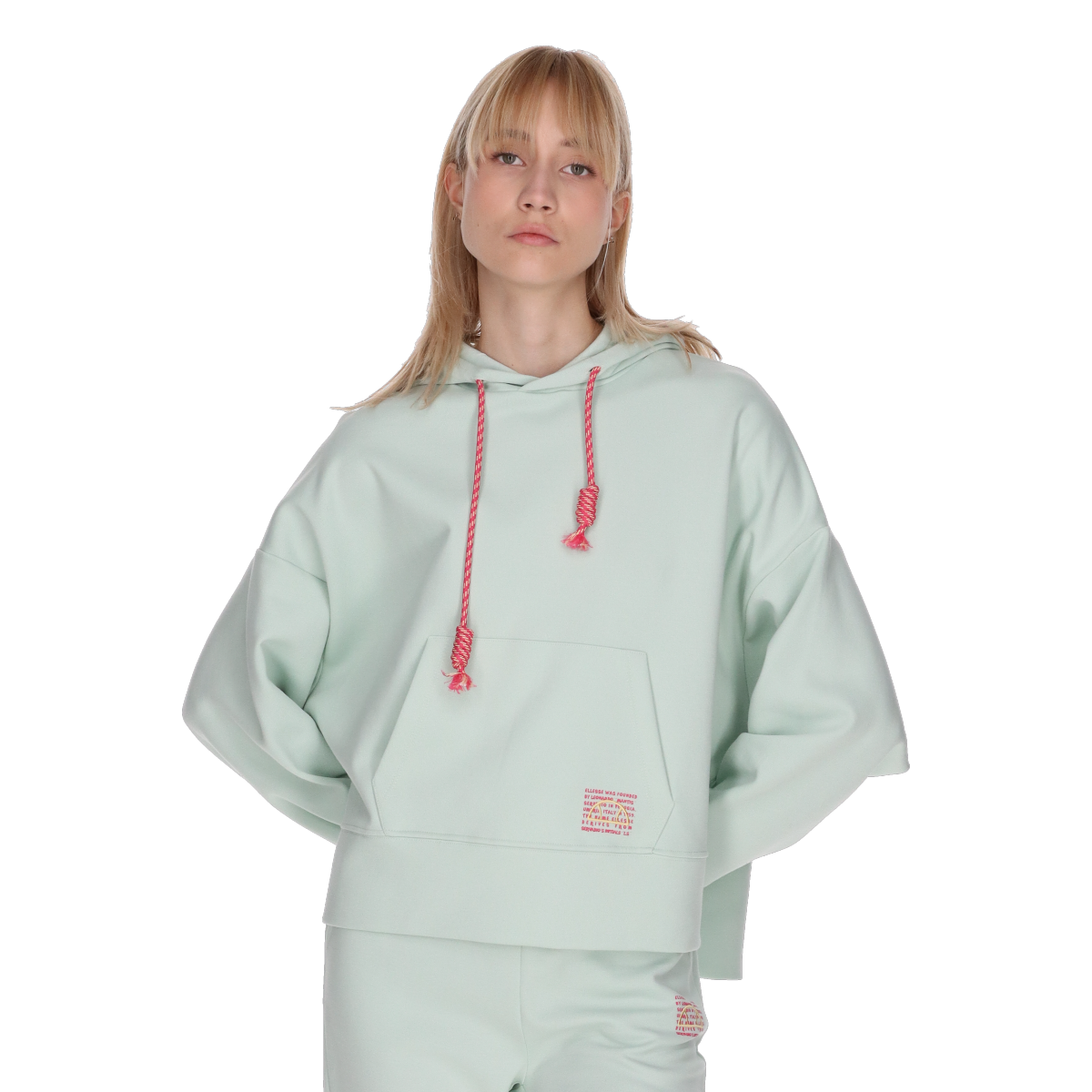 Mikina Ellesse Oversized Hoodie with Braided Drawstrings Zelené | ELA251F605-64, 0