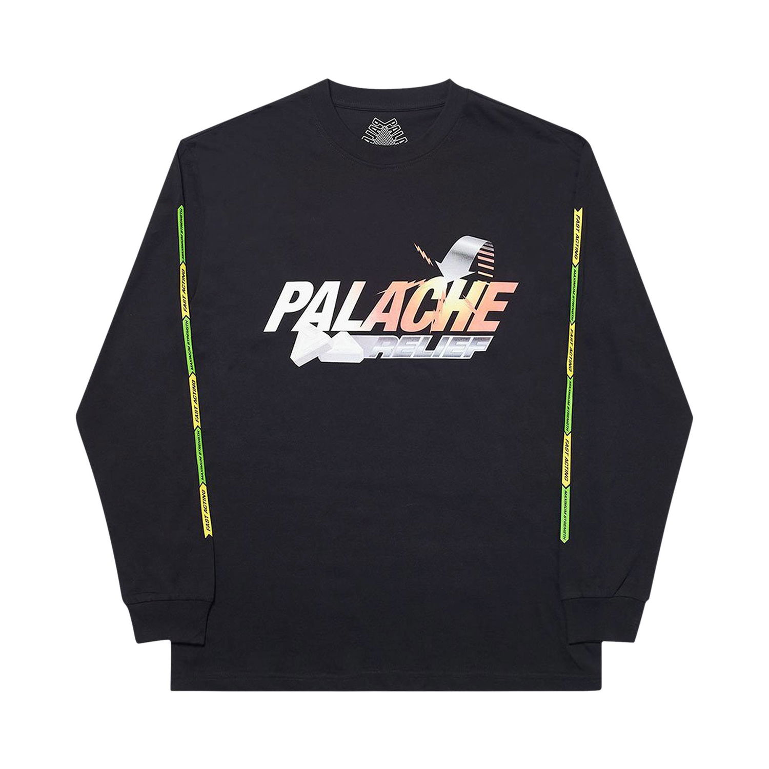 Tričko Palace Palache Longsleeve Čierna | P18LS011, 1