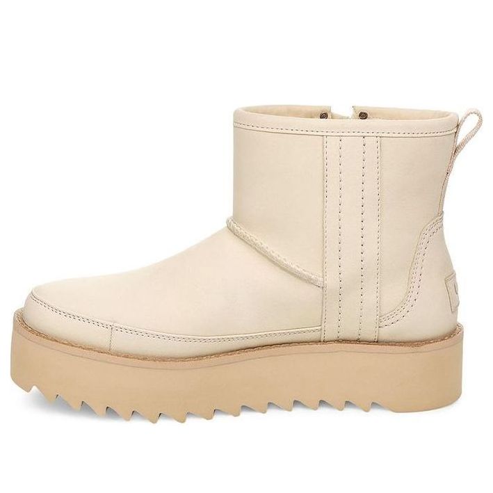 Tenisky a topánky UGG Classic Rebel Biker Mini Boots Béžová | 1105313-BONE