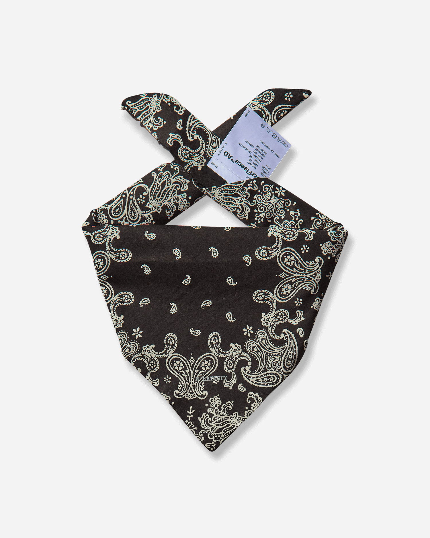 Šál Satisfy Paisley Print Bandana Čierna | 34000 00000, 1