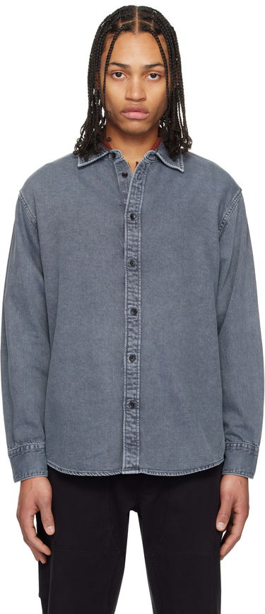 Košeľa rag & bone Rag & Bone Matthew Denim Shirt Šedá | MED24H1438UFAI, 0