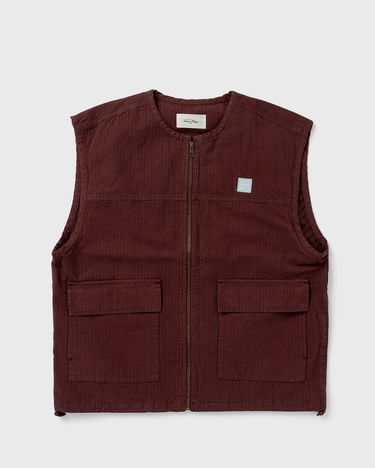 Vesta American Vintage Vest Jacket With Zip Closure Červená | RYG16BBS, 0
